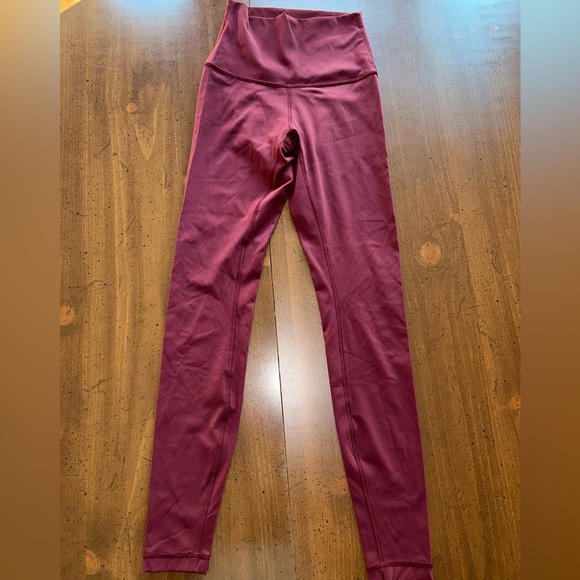 Lululemon align leggings burgundy - Picture 1 of 10